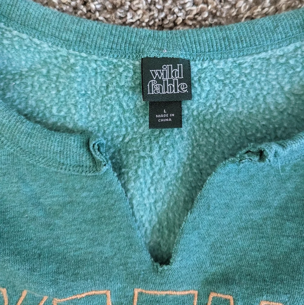 Distressed Neck Pullover - Picture 3 of 4